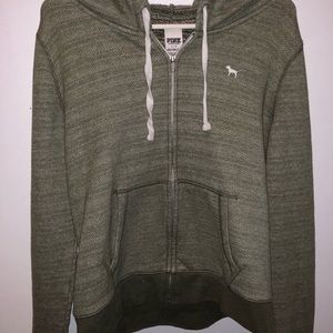 Victoria’s Secret Pink hooded zip-up sweatshirt
